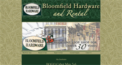 Desktop Screenshot of bloomfieldhardware.net